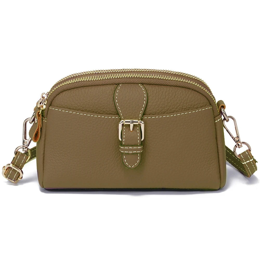 Women’s Leather Wristlet Crossbody Phone Bag-Handbags-Mud-Free Shipping Leatheretro