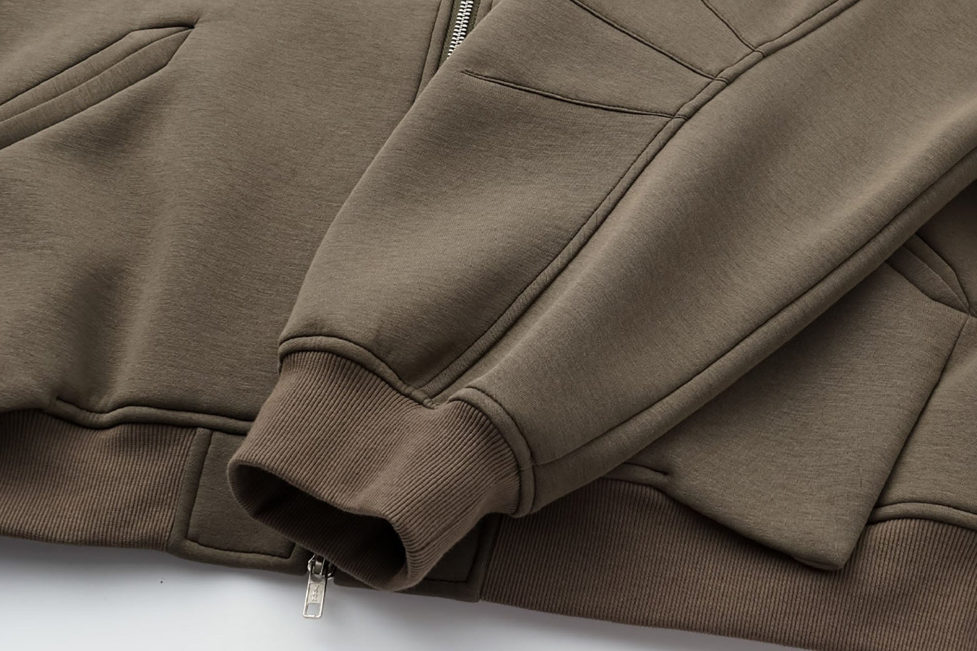 ALVNG AR ANTS Structured Curved Sleeve Pointed Hood Jacket-Jacket-S-Black-Free Shipping Leatheretro