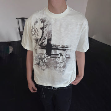 KREATE Bamboo Texture Graphic Tee-T Shirt-S-Free Shipping Leatheretro
