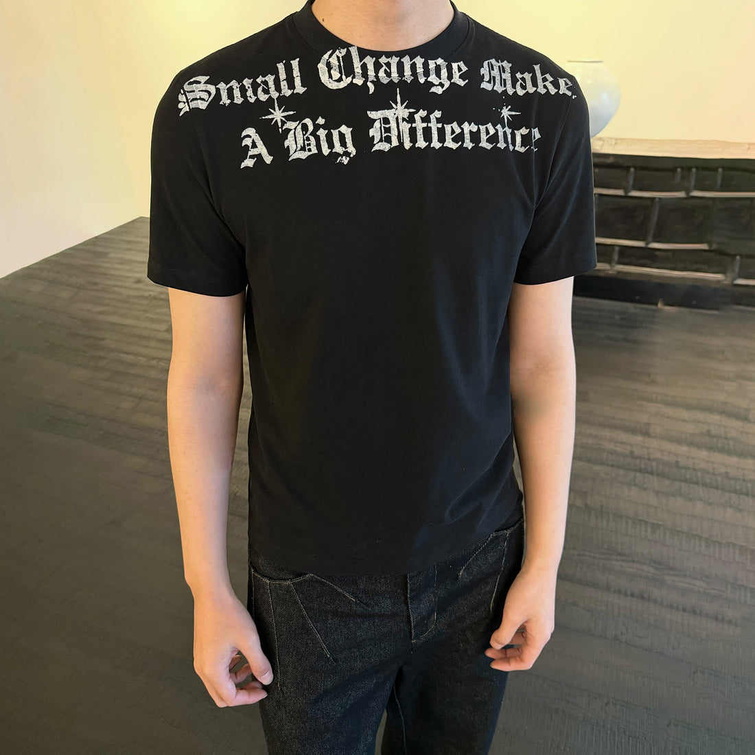 KREATE Fade-Wash Slogan Tee-T Shirt-S (Preorder)-Red-Free Shipping Leatheretro