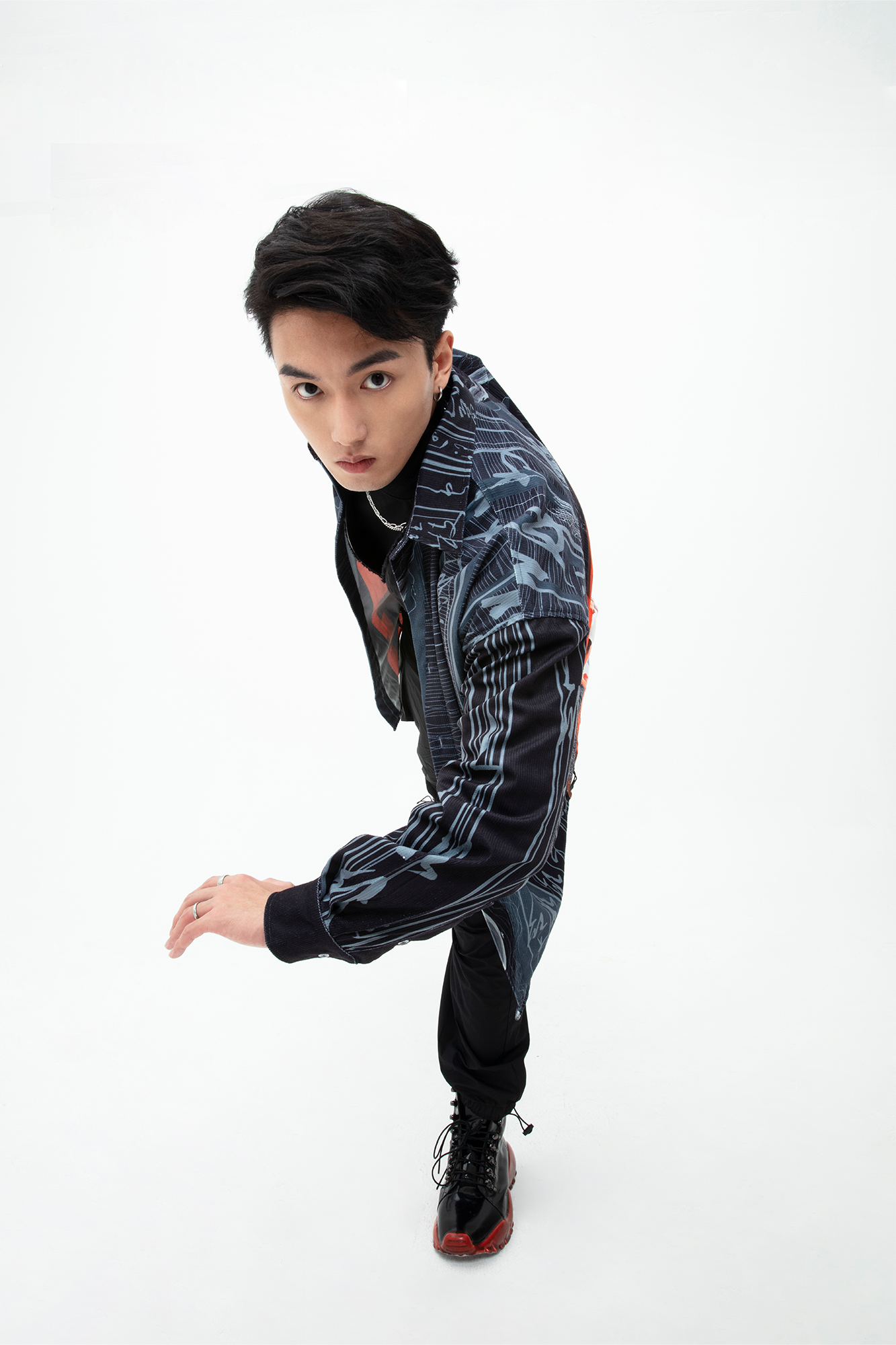 MASH UP ASIA Tang Calligraphy Graphic Oversized Shirt-Shirt-M-Free Shipping Leatheretro
