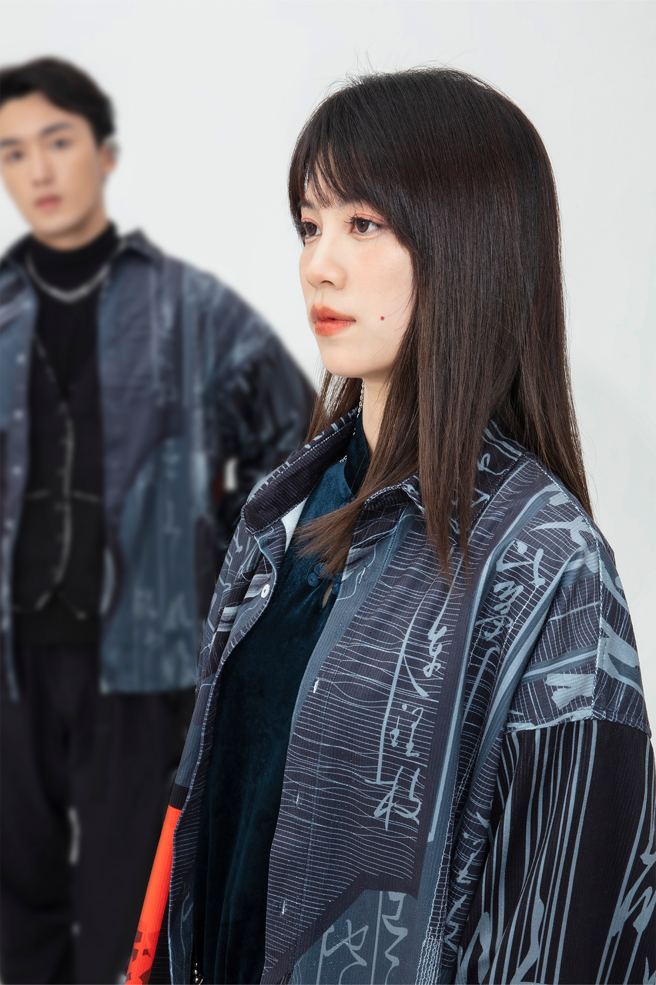 MASH UP ASIA Tang Calligraphy Graphic Oversized Shirt-Shirt-M-Free Shipping Leatheretro