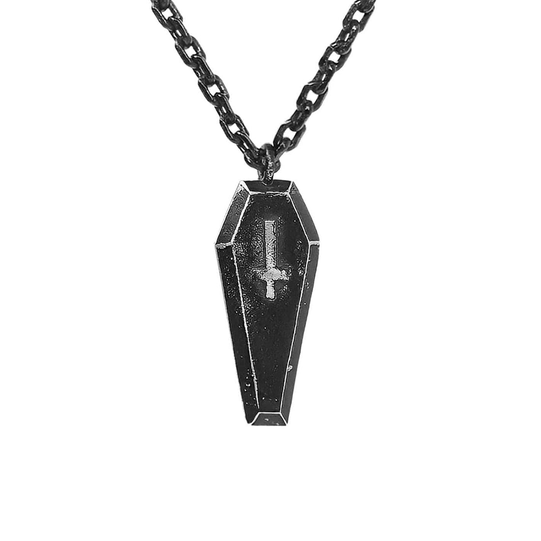 UNDERWATER Distressed Coffin Necklace-Necklace-One Size-Free Shipping Leatheretro