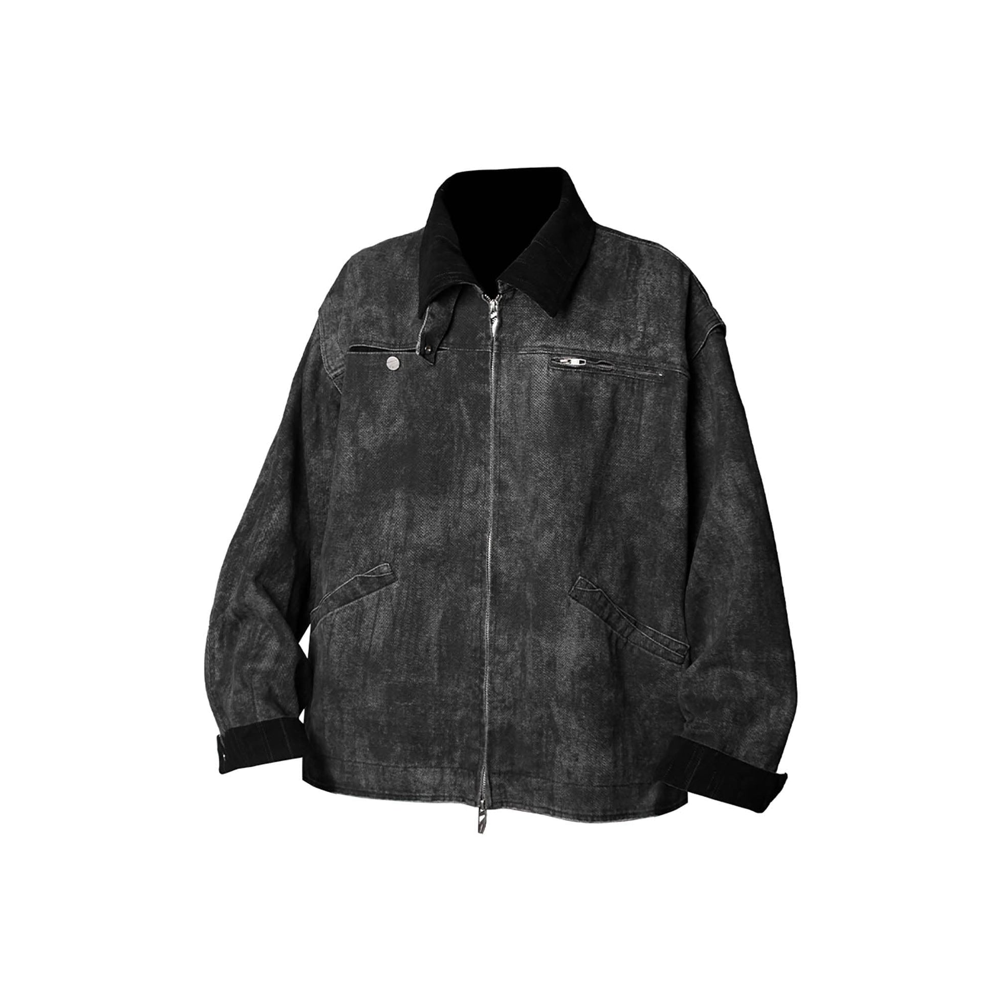 RELABEL Distressed Washed Multi-Pocket Detroit Jacket-Jacket-XS-Brown-Free Shipping Leatheretro