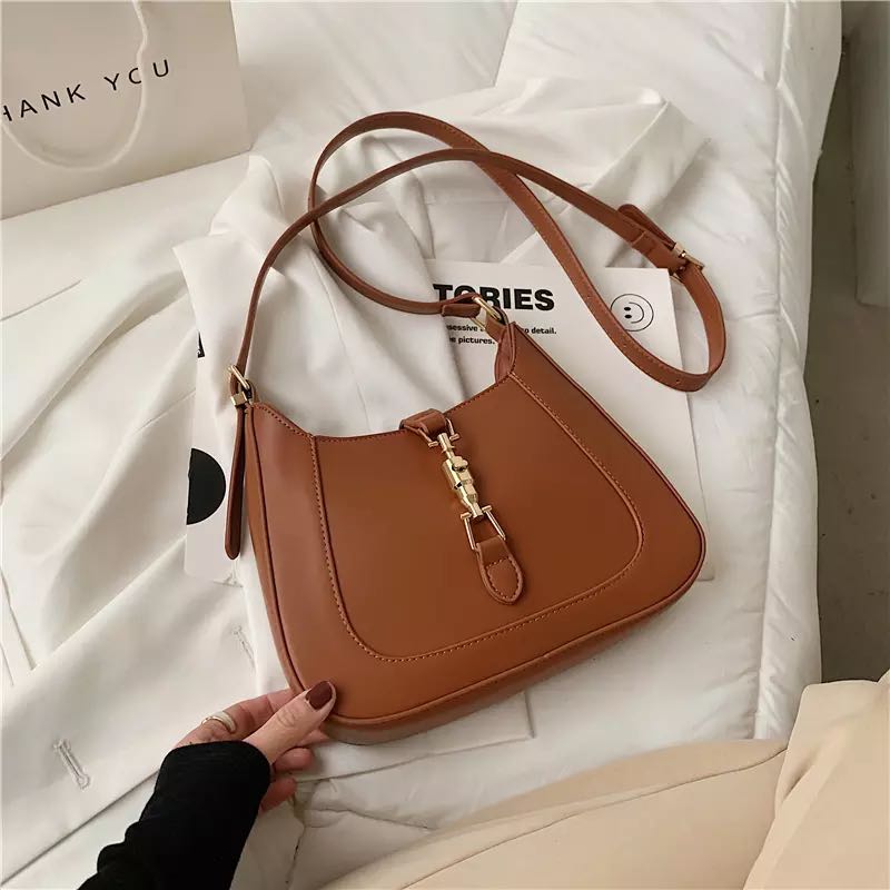 Classic Clutch Shoulder Tote HandBag-Handbags-Brown-Free Shipping Leatheretro