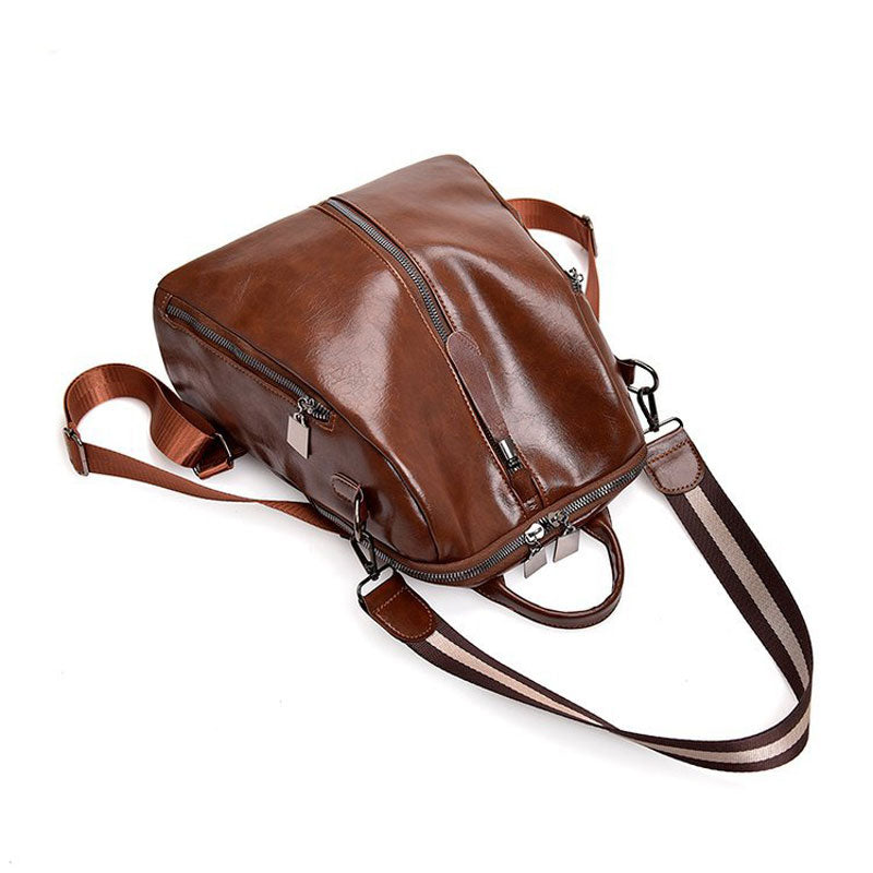 Youth Leather Backpacks for Teenage Girls-Backpacks-black-Free Shipping Leatheretro