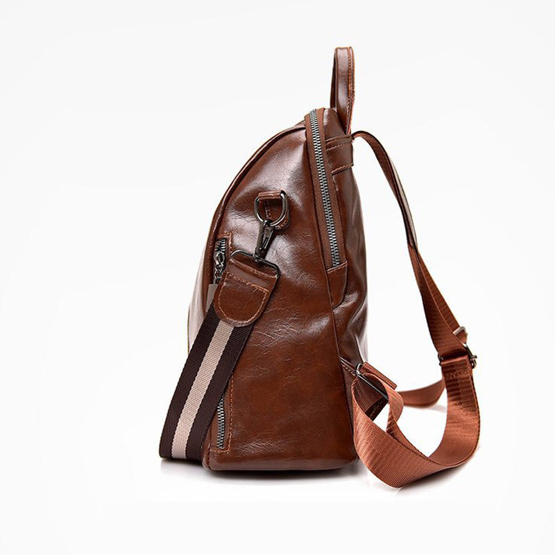 Youth Leather Backpacks for Teenage Girls-Backpacks-black-Free Shipping Leatheretro