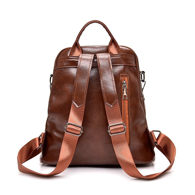 Youth Leather Backpacks for Teenage Girls-Backpacks-black-Free Shipping Leatheretro