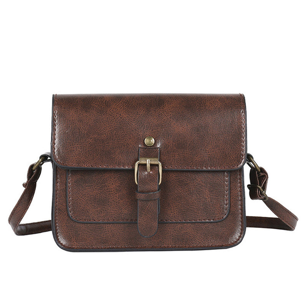 Vintage Women Flap Fashion Casual Leather Shoulder Bags Lady Crossbody Messenger Bag-Handbags-Auburn-Free Shipping Leatheretro