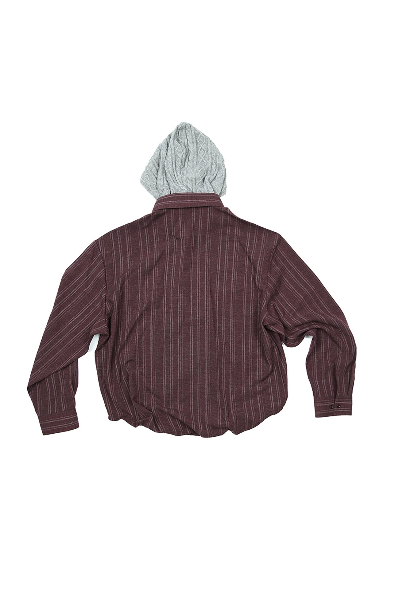 TRECLUB Retro Faux-Layer Hooded Button-Up Shirt-Shirt-S-Free Shipping Leatheretro