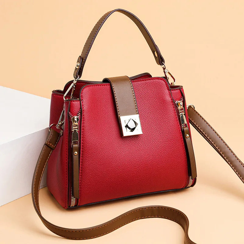 Fashion Crossbody Bag High-End Shoulder Purse-Handbags-Blue-Free Shipping Leatheretro