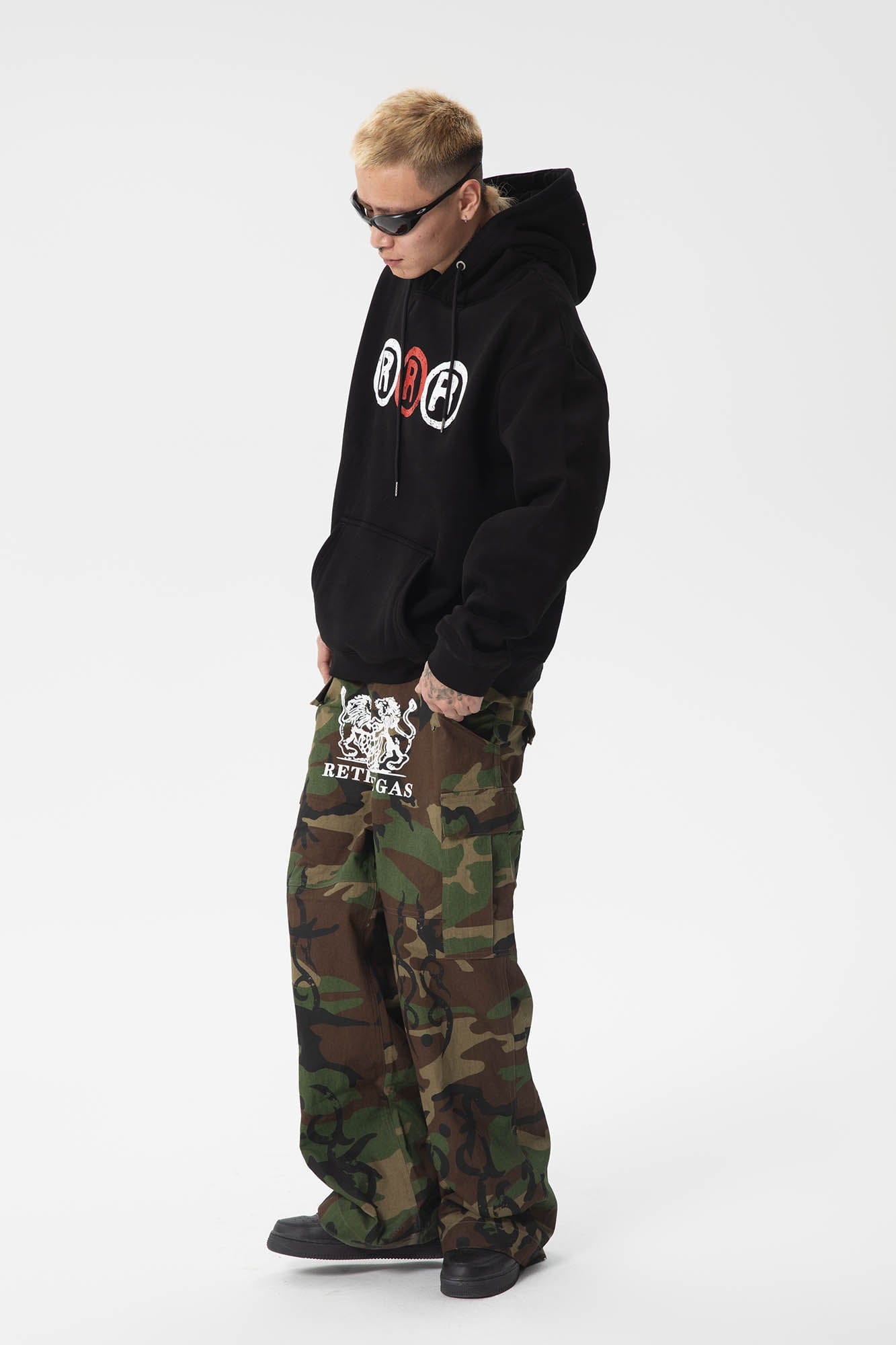 RTVG R LOGO Fleece Hoodie-Hoodie-S-Free Shipping Leatheretro