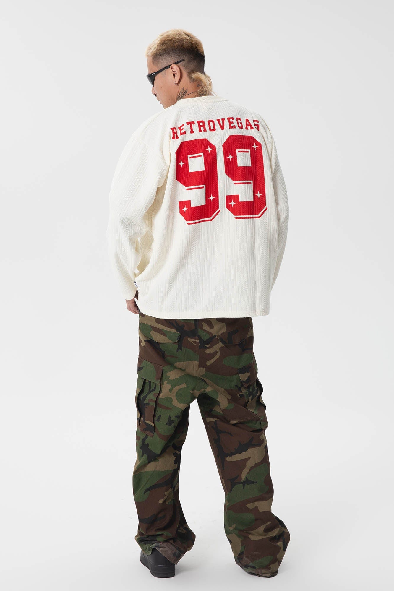 RTVG No.99 Knit Hockey Jersey-L/S Tee-S-Free Shipping Leatheretro