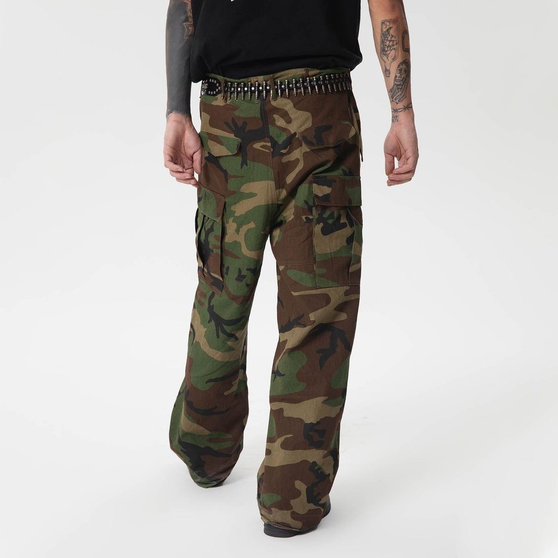 RTVG Totem Multi-Pocket Camo Cargo-Pants-S-Free Shipping Leatheretro