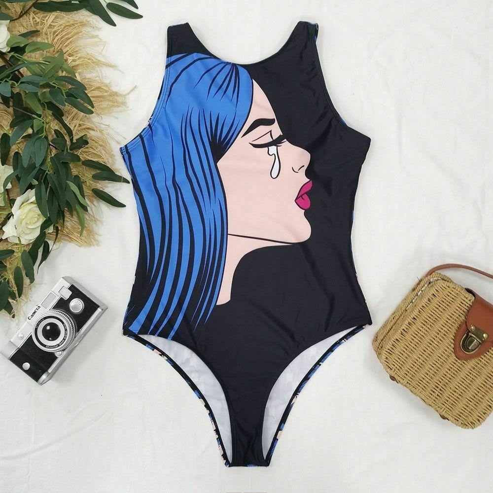 Sexy Women Bathing Suit Swimwear-Women Swimwear-S-6325 NO 1-Free Shipping Leatheretro