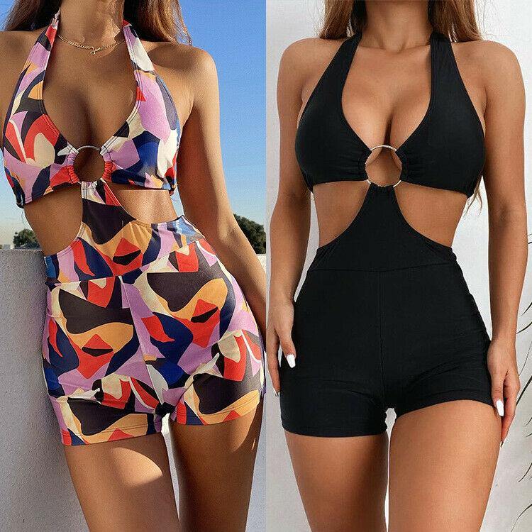 Sexy One Piece Hollow Out Monokini-Women Swimwear-Black-S-Free Shipping Leatheretro