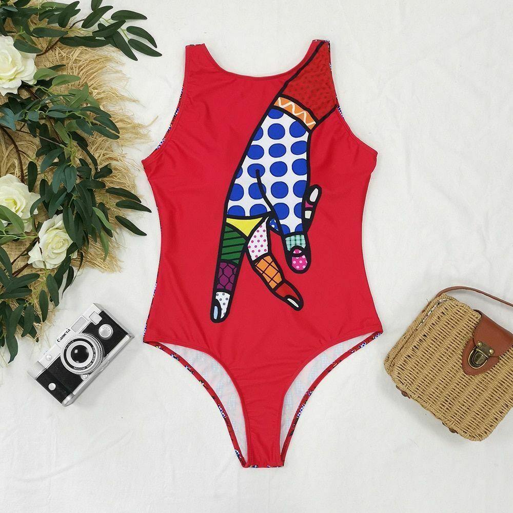 Sexy Women Bathing Suit Swimwear-Women Swimwear-S-6325 NO 4-Free Shipping Leatheretro