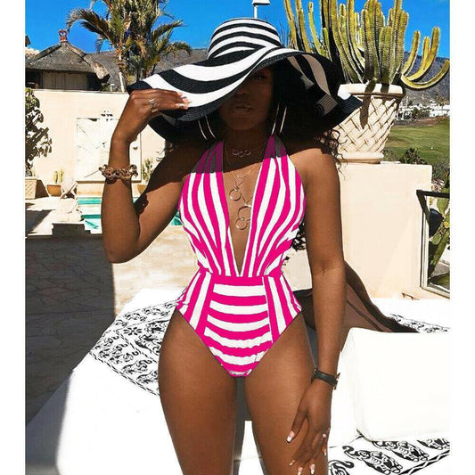 Fashion Sexy Women Bikini Beachwear-Women Swimwear-Hot Pink-2XL-Free Shipping Leatheretro