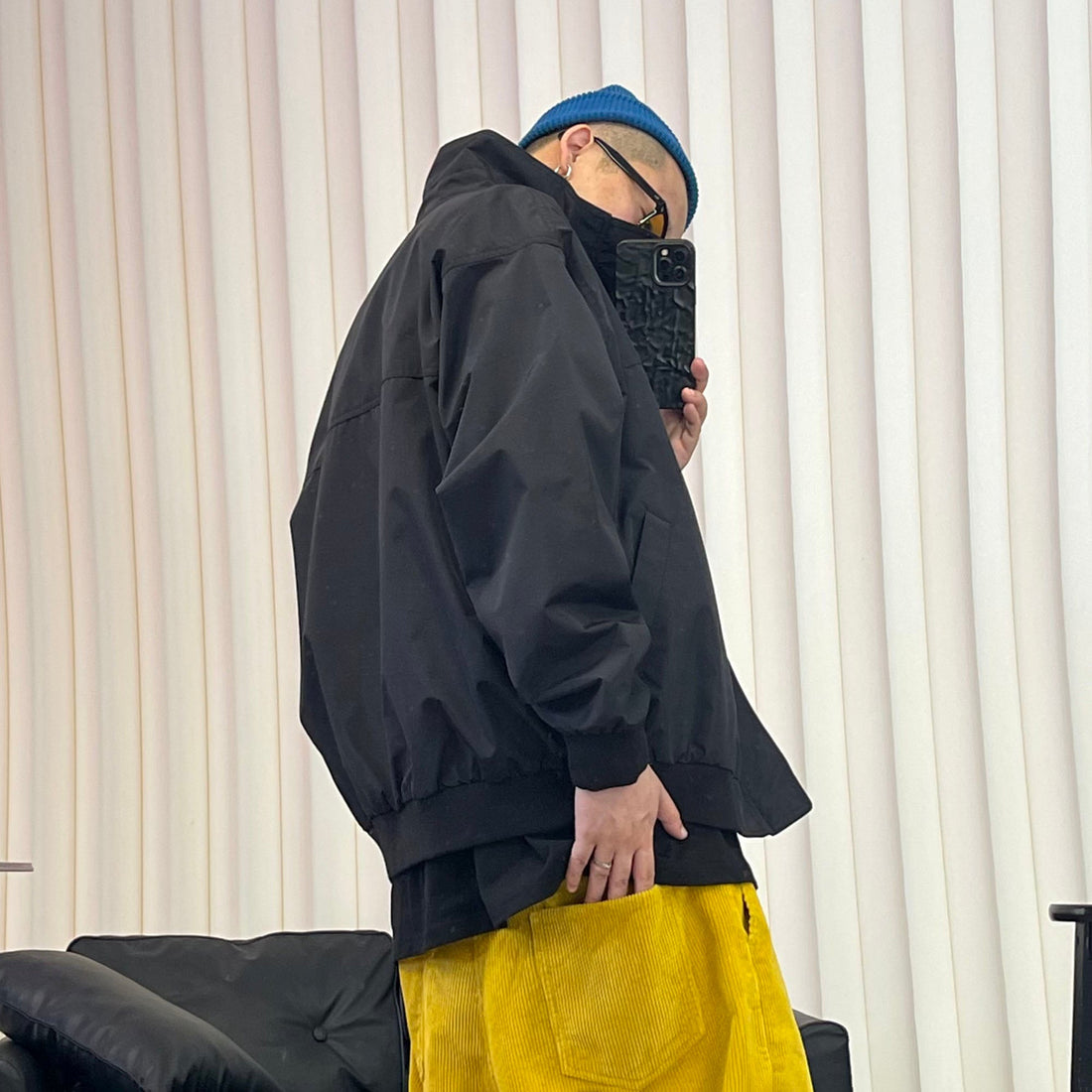 ME DA IGUAL Stand Collar Utility Waterproof Jacket-Jacket-M-Black-Free Shipping Leatheretro