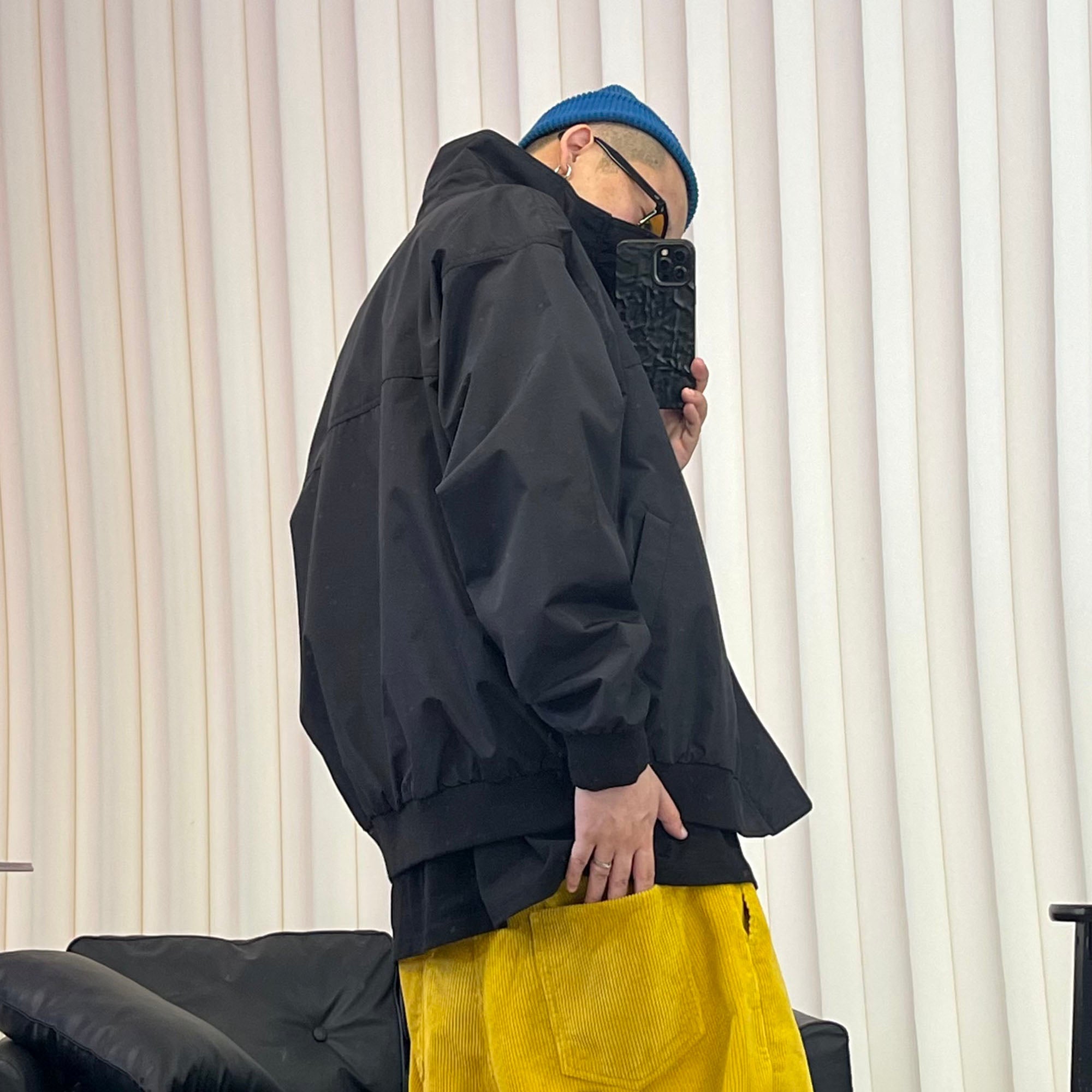 ME DA IGUAL Stand Collar Utility Waterproof Jacket-Jacket-M-Black-Free Shipping Leatheretro