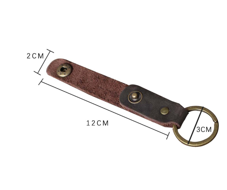 6pcs/set Handmade Vintage Leather Keychain & Car Key Case Set-Keychains-Random-Free Shipping Leatheretro