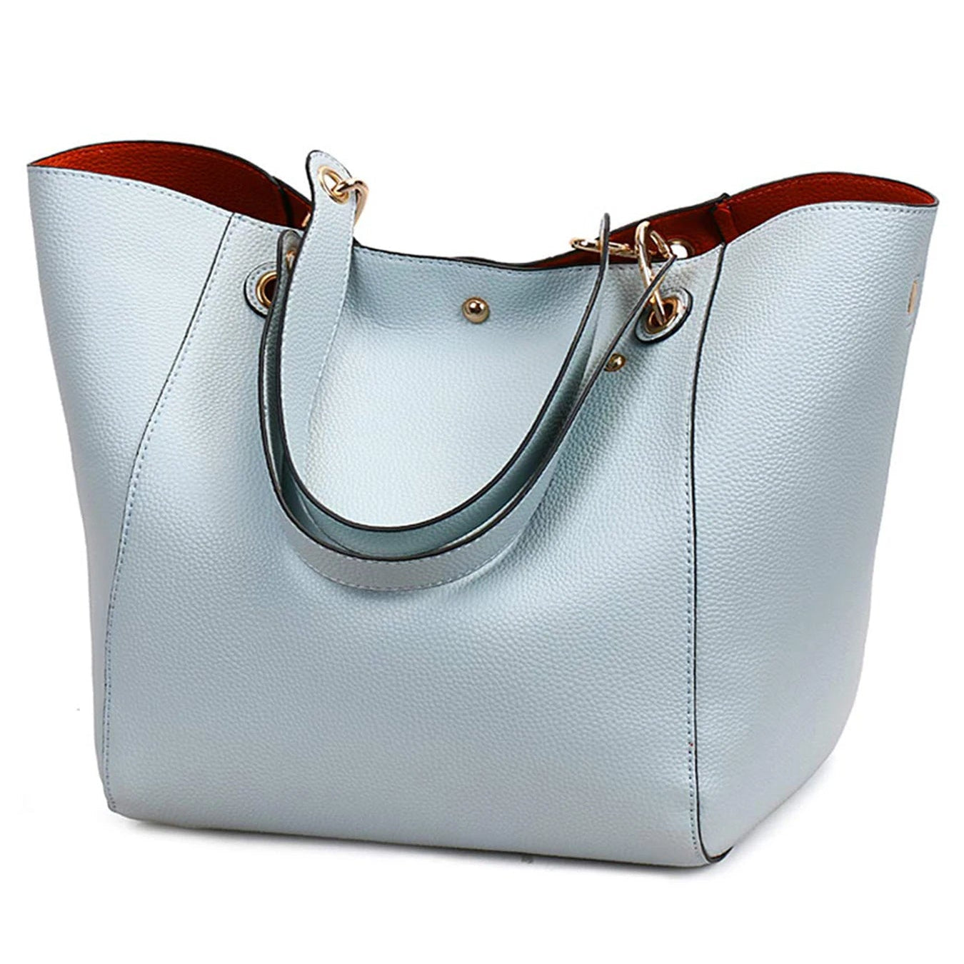 Large Tote Handbags for Women Waterproof Tote Bag-Tote Bag-Sky Blue-Free Shipping Leatheretro
