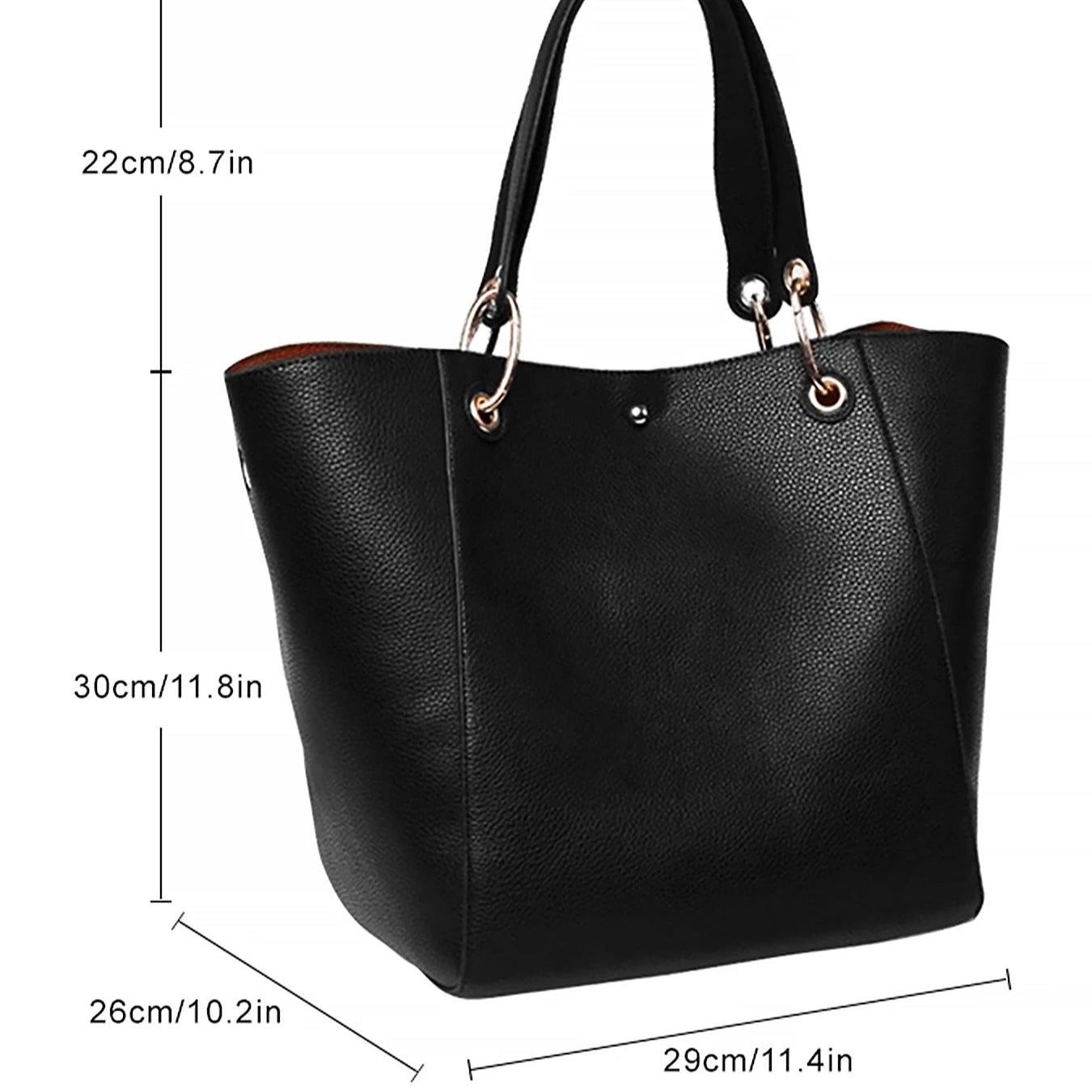 Large Tote Handbags for Women Waterproof Tote Bag-Tote Bag-Dark Blue-Free Shipping Leatheretro