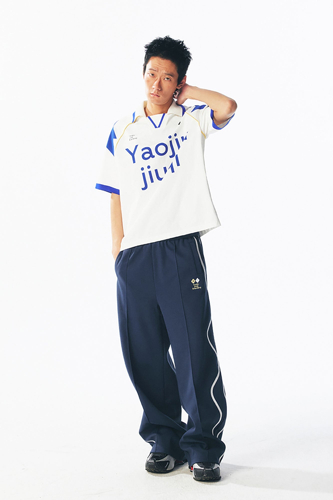 1997 POSTOFFICE Athletic Contrast-Panel Jersey-T Shirt-S-Free Shipping Leatheretro