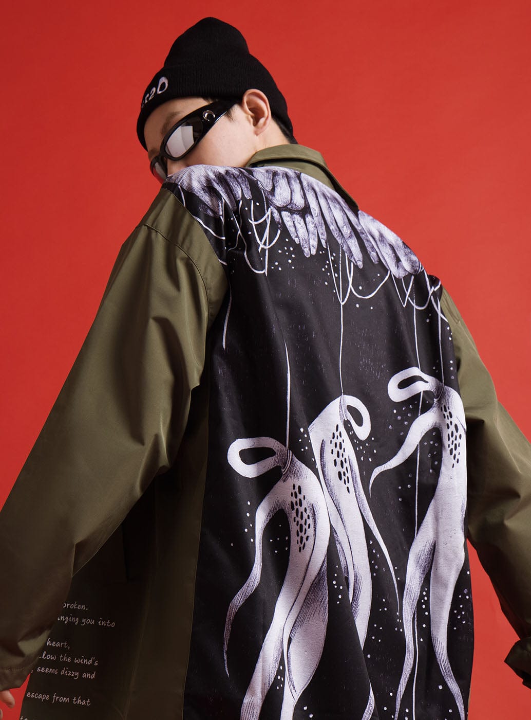 UNDER20 ¡Á MIN ZENG SOME MEMORIES OF DEATH Trench Coat-Jacket-XS-Army Green-Free Shipping Leatheretro