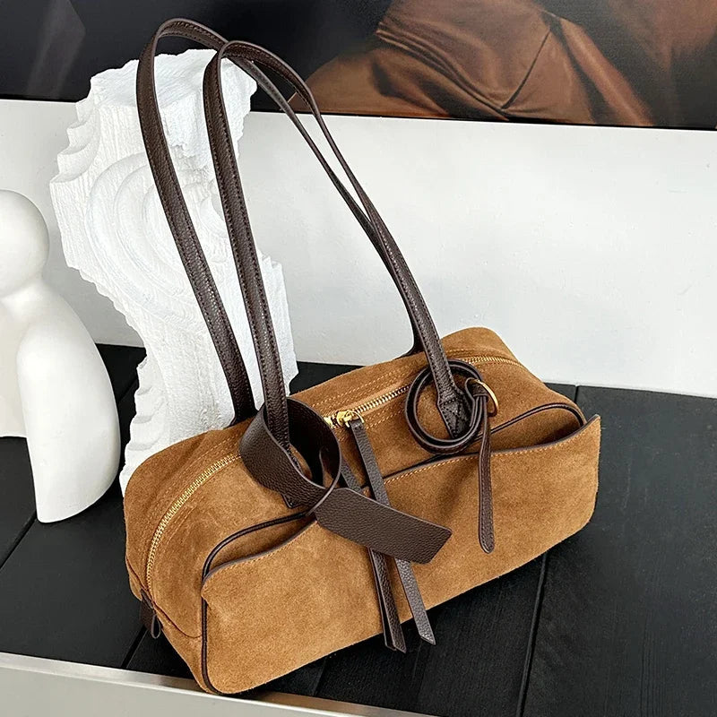 Large Capacity Women's Leather Backpack - Fashion Travel Bag-Backpacks-Brown-Free Shipping Leatheretro