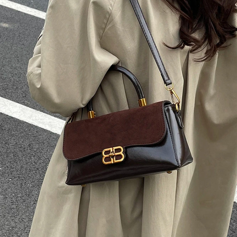 Elegant Temperament Minimalist Shoulder Bag - Lightweight Versatile Crossbody Bags-Shoulder Bag-Black-Free Shipping Leatheretro