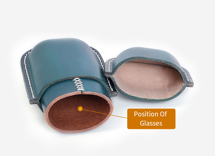 Vintage Handmade Leather Glass Cases J103-Leather Cases-Red Brwon-Free Shipping Leatheretro