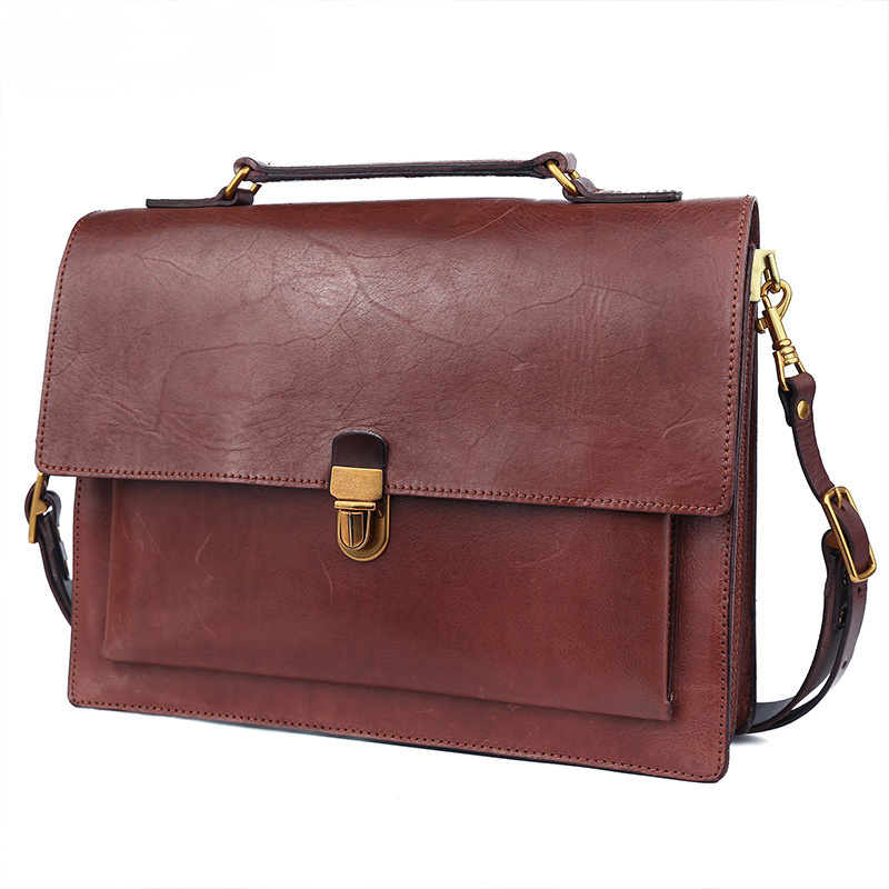 Vintage Women Handmade Leather Tote Handbag 8794-Leather Women Bags-Black-Free Shipping Leatheretro