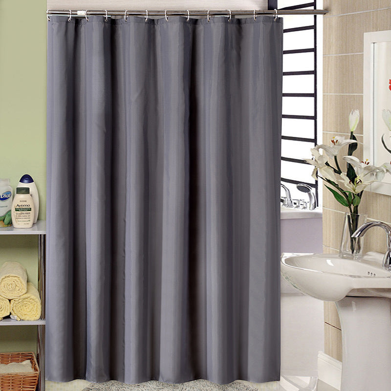 Waterproof Bathroom Gray Shower Curtain-Shower Curtains-180×180cm Shower Curtain Only-Free Shipping Leatheretro