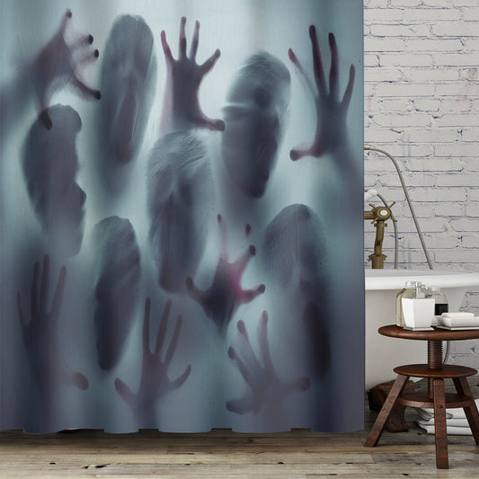 Invisable Zombie Shower Curtain for Bathroom-Shower Curtains-180×180cm Shower Curtain Only-Free Shipping Leatheretro