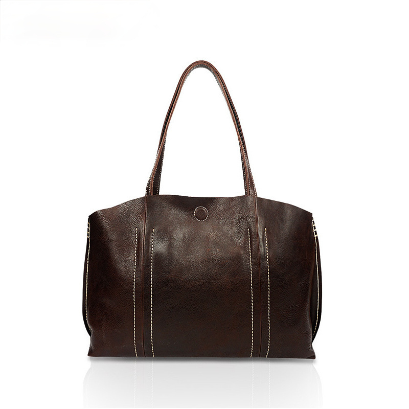 Women Handmade Leather Handbags W8060-Leather Women Bags-Coffee-Free Shipping Leatheretro