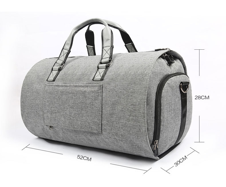 Large Storage Gym Traveling Weekend Bag 5850-Duffle Bag-Light Gray-Free Shipping Leatheretro