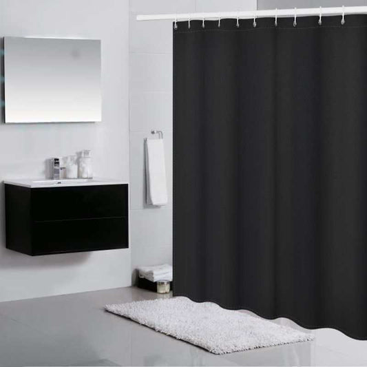 Waterproof Bathroom Black Shower Curtain-Shower Curtains-180×180cm Shower Curtain Only-Free Shipping Leatheretro