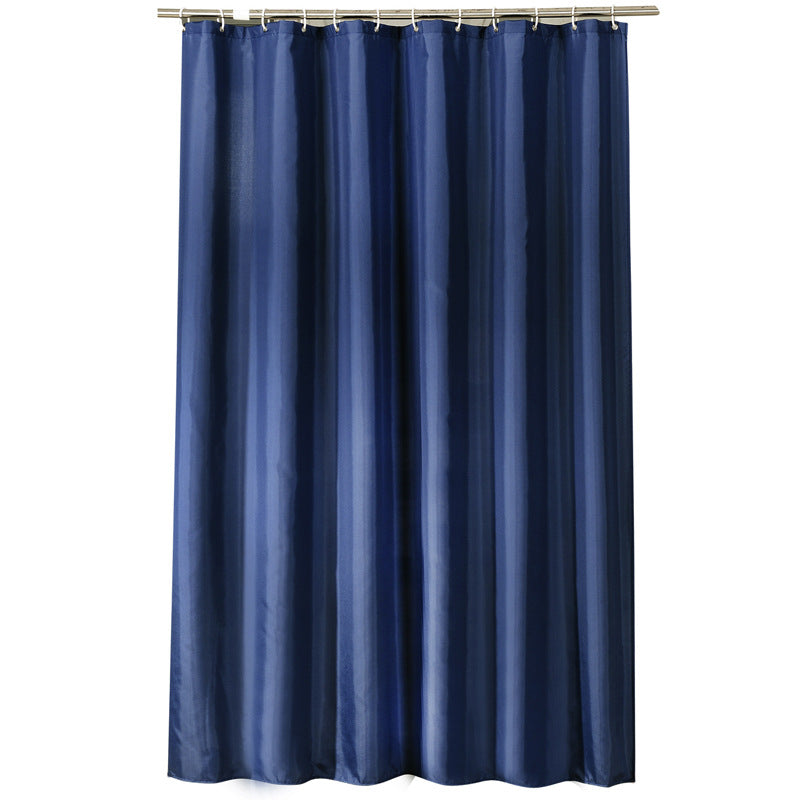 Waterproof Bathroom Navy Blue Shower Curtain-Shower Curtains-180×180cm Shower Curtain Only-Free Shipping Leatheretro