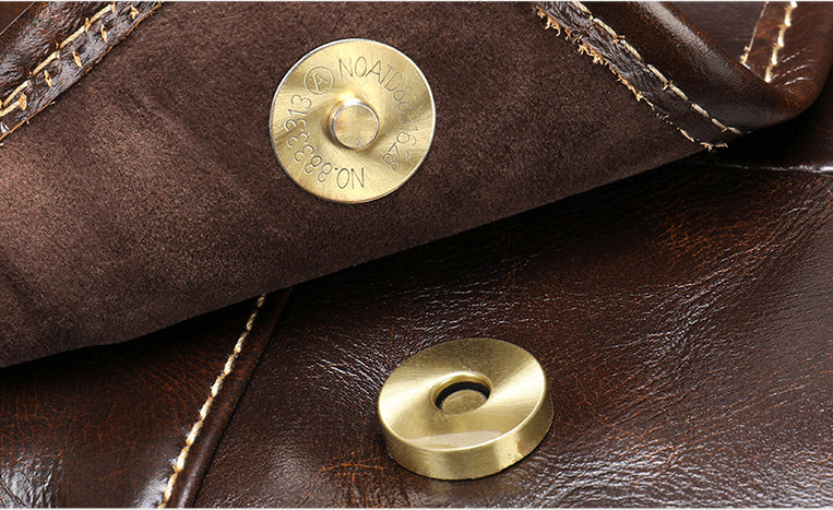 Vintage Leather Shoulder Bags for Men 1121-Handbags, Wallets & Cases-Coffee-Free Shipping Leatheretro