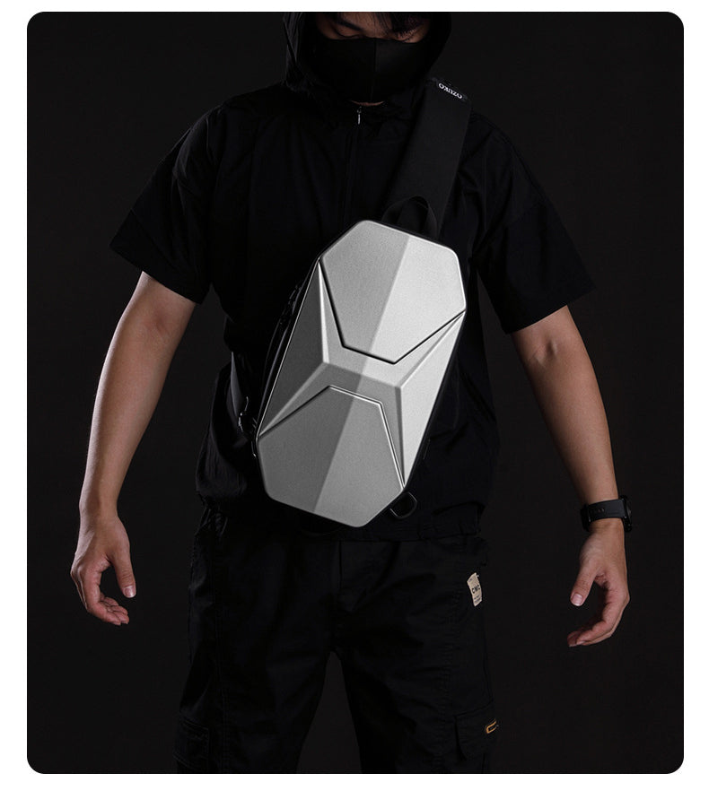 PC Shell Design Daily Bags for Men 9509-Bicycle Bags & Panniers-Black-Free Shipping Leatheretro