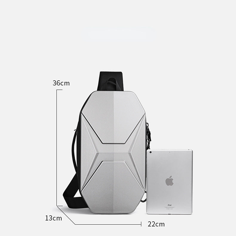 PC Shell Design Daily Bags for Men 9509-Bicycle Bags & Panniers-Black-Free Shipping Leatheretro