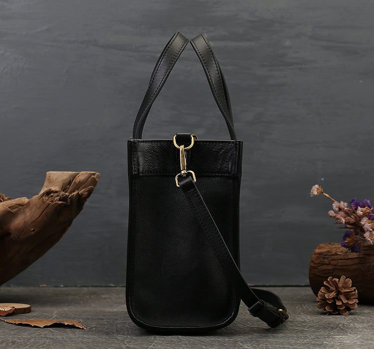 Vintage Leather Simple Design Crossbody Handbag for Women 9189-Handbags, Wallets & Cases-Brown-Free Shipping Leatheretro