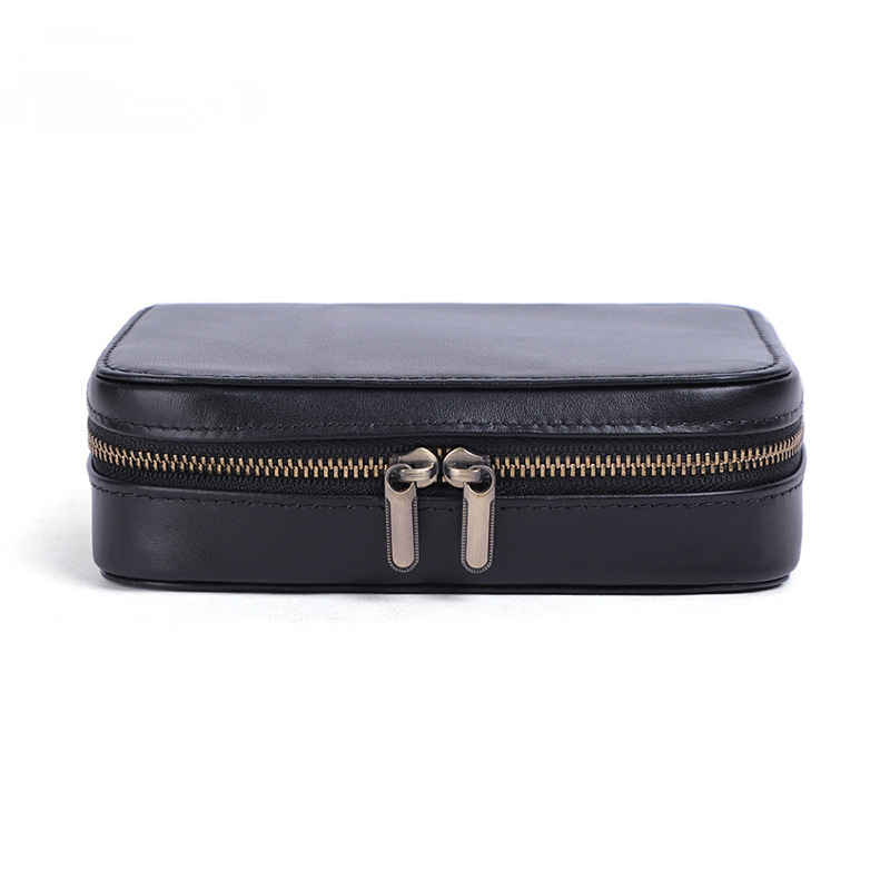 Easy Take Leather Mini Leater Organizer Bag JK092-Leatehr Purses-Round Red-Free Shipping Leatheretro