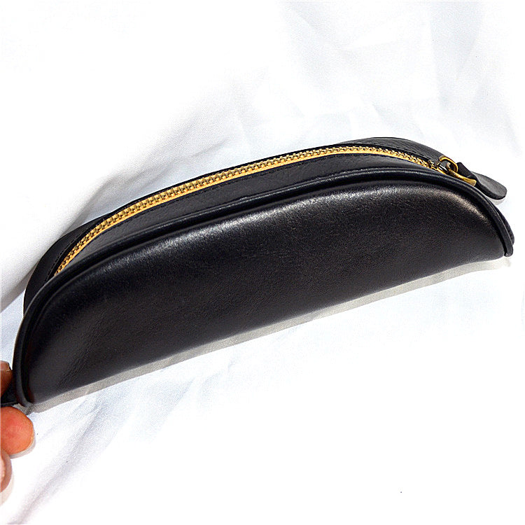 Vegetable Tanning Vintage Mini Pen Cases 11009-Yellow-Free Shipping Leatheretro