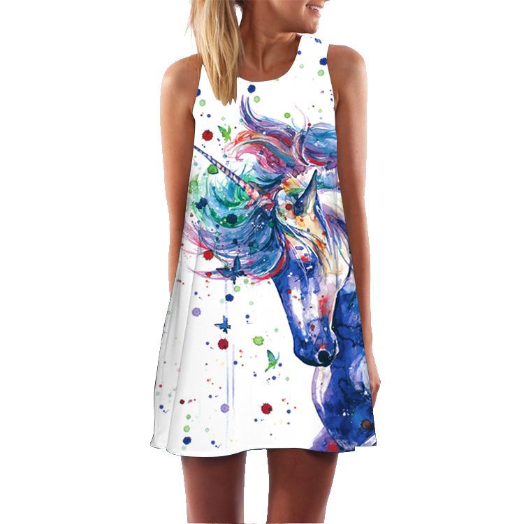 Casual Sleeveless Summer Mini Dresses-Dresses-LYQ-287-S-Free Shipping Leatheretro