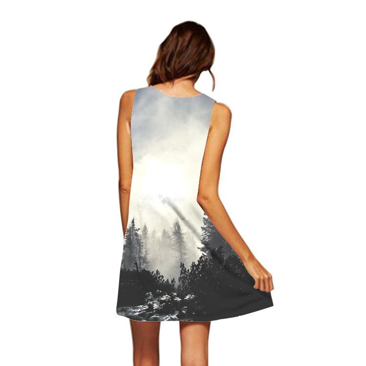 Casual Sleeveless Summer Mini Dresses-Dresses-LYQ-279-S-Free Shipping Leatheretro