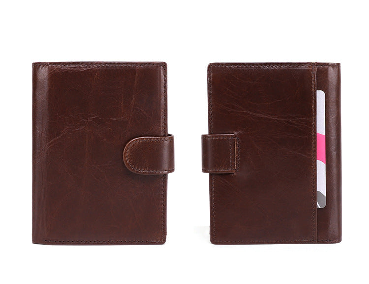 Retro Handmade Leather Large Storage Wallet J2063-Leather Wallets-Coffee-Free Shipping Leatheretro