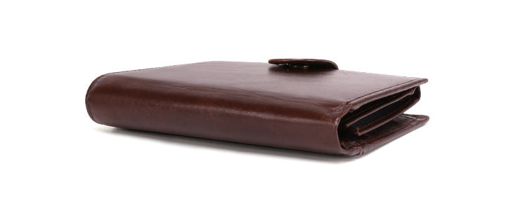 Retro Handmade Leather Large Storage Wallet J2063-Leather Wallets-Coffee-Free Shipping Leatheretro