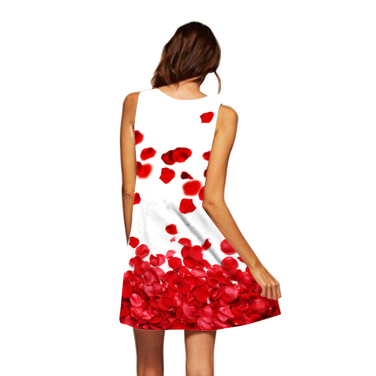 Casual Sleeveless Summer Short Dresses-Dresses-LYQ-439-S-Free Shipping Leatheretro